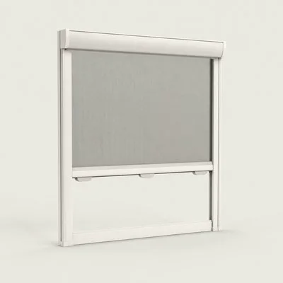 Moustiquaire enroulable pour fenêtre, cadre aluminium