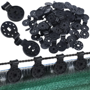 Clips de fixation pour grillage rigide — lot de 50