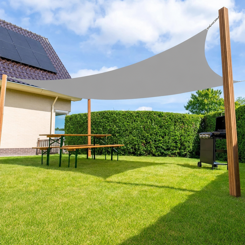 Voile d'ombrage rectangulaire 4 × 3 m — sable – Image 3