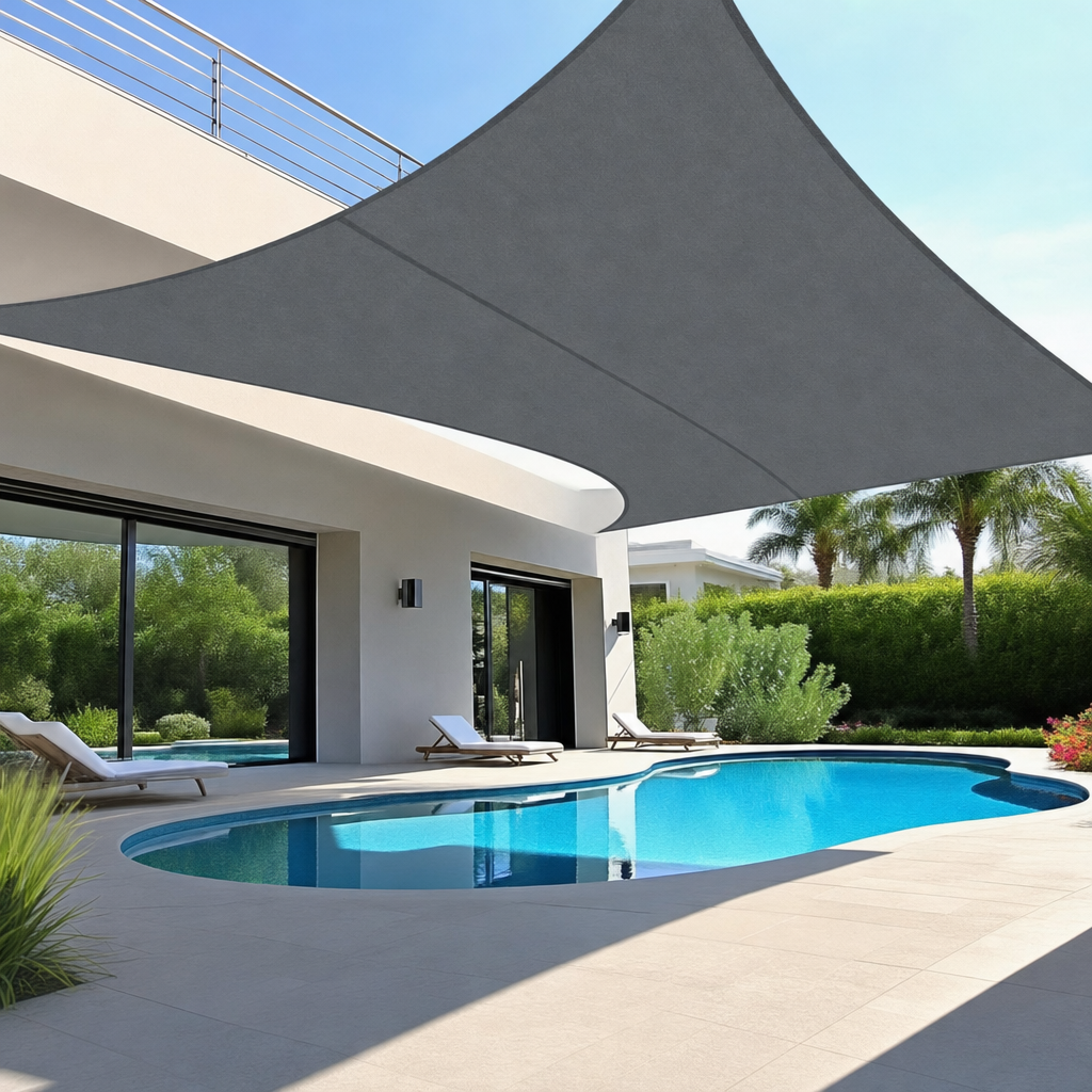 Voile d'ombrage rectangulaire 6 × 4 m — grande terrasse – Image 2